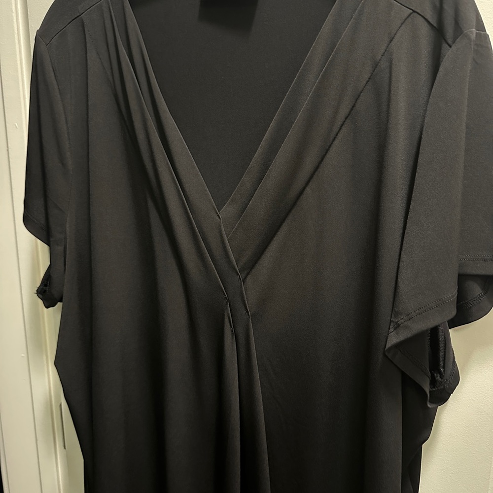 Lane Bryant Elegant Pleated Blouse